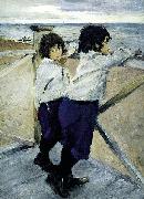 Valentin Serov Children. Sasha and Yura Serov USA oil painting artist